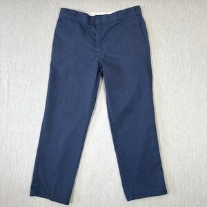 Dickies 874 Original Fit Pants Men's 38x31 Blue Work Wear Casual Chino Classic